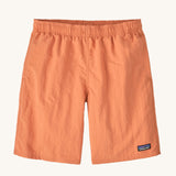 The Patagonia Kids Baggies Lined Shorts 7 Inch in a Rock Melon colour way. 