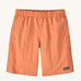 The Patagonia Kids Baggies Lined Shorts 7 Inch in a Rock Melon colour way. 