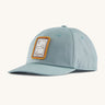 The Patagonia Kids Funhoggers Cap with a Swelldrifter design on a Thermal Blue colour. 