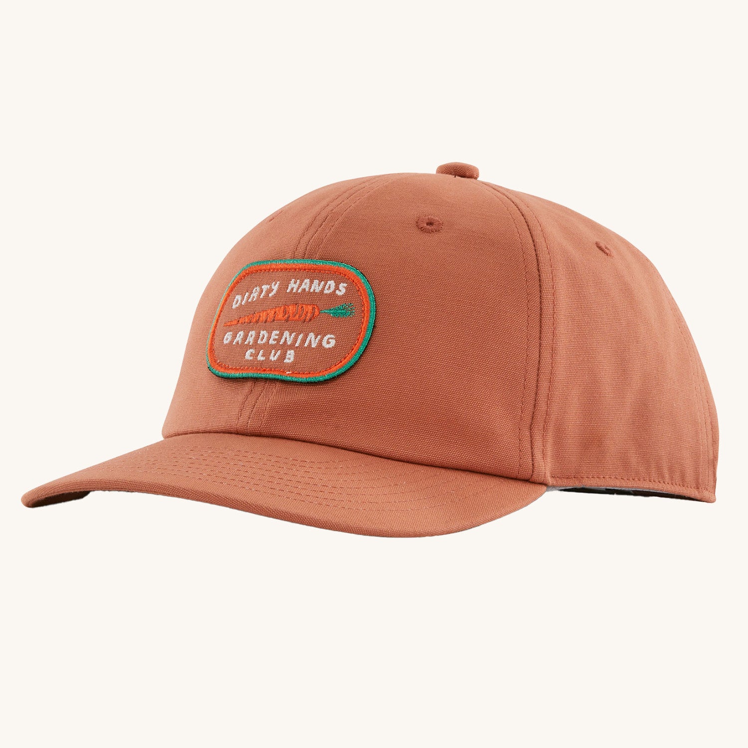 Patagonia Kids Funhoggers Cap Garden Club Sienna Clay