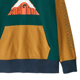 close up of Patagonia Kids Hoody Sweatshirt - Driftways: Cascade Green