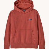  Patagonia Kids Hoody Sweatshirt in a Potters Red colour. 