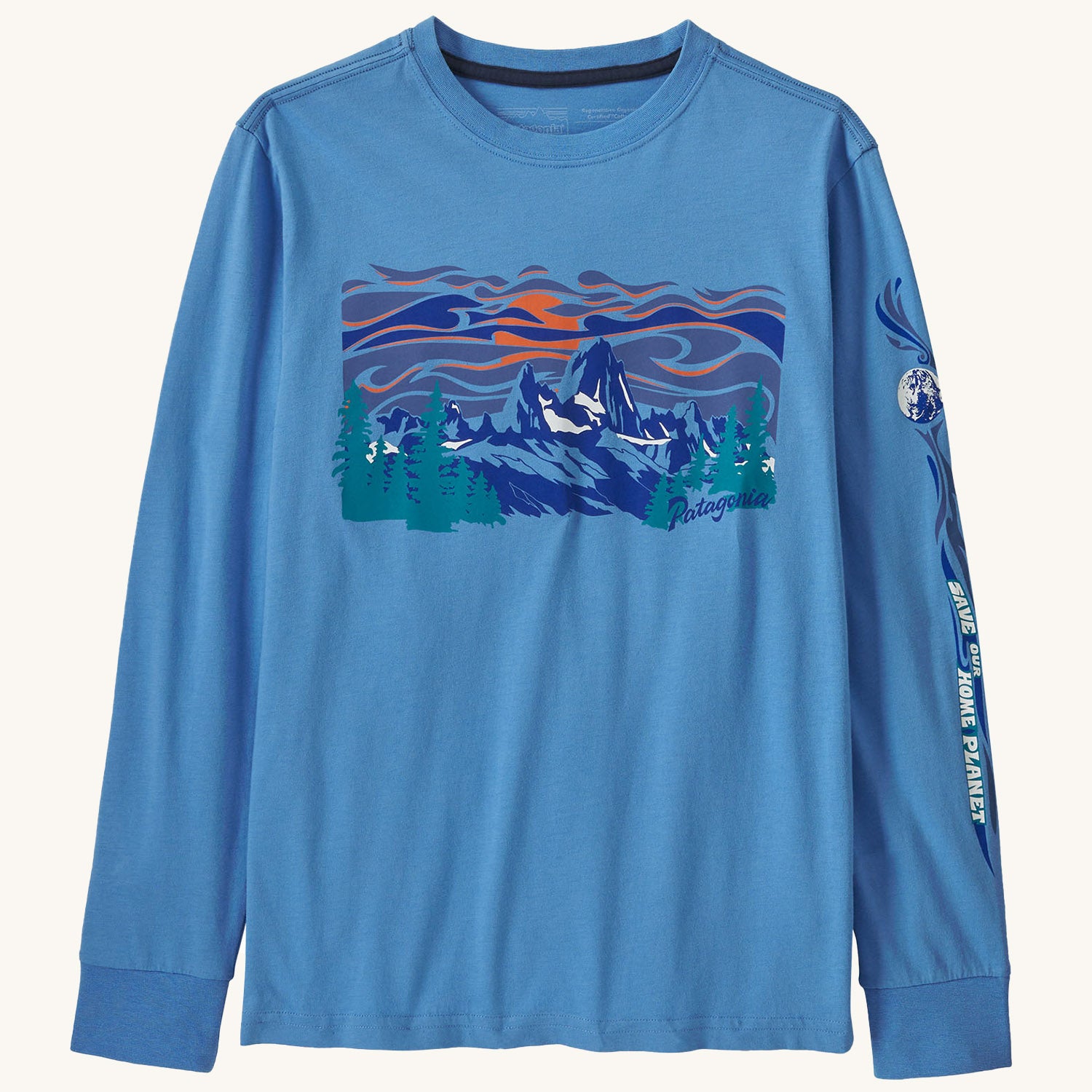 Patagonia blue long sleeve sales