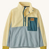Patagonia Kids Microdini 1/2 Zip Fleece Pullover Top in Thermal Blue