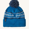 Patagonia Kids  Powder Town Beanie in a Endless Blue colour on a plain background. 
