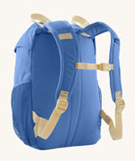 The back of the Patagonia Kids Refugito 12L Backpack in Abundant Blue on a plain background.