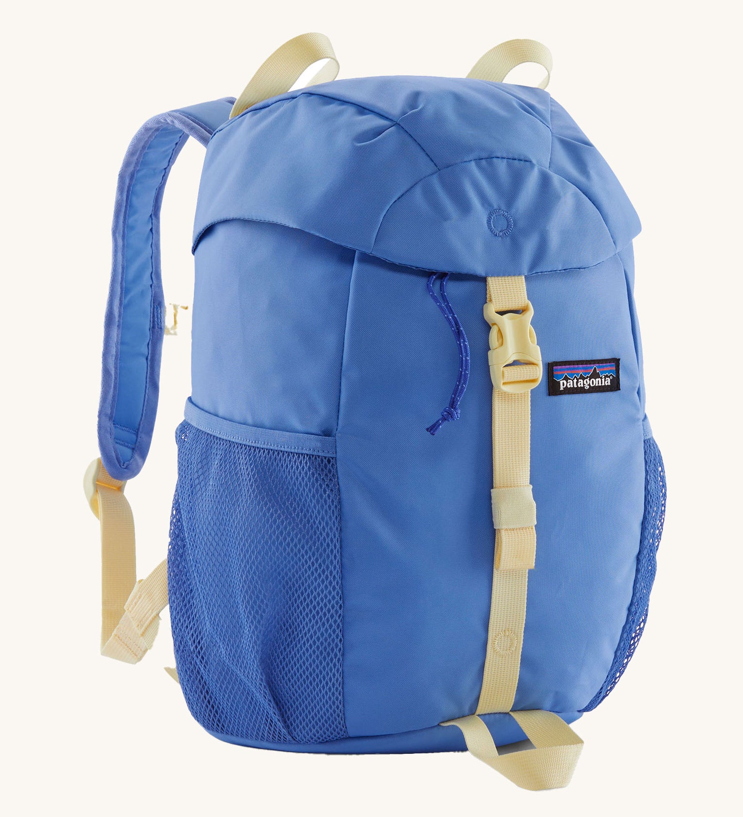 The Patagonia Kids Refugito 12L Backpack in Abundant Blue on a plain background.
