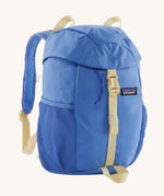 The Patagonia Kids Refugito 12L Backpack in Abundant Blue on a plain background.