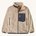 Patagonia Kids Retro-X jacket in a Natural Blue colourway on a plain background.