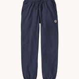 Patagonia Kids Sweatpants in a Fitz Roy Icon New Navy colour way.