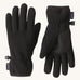 Patagonia kids synchilla gloves. A pair of solid black light fleece fabric gloves, features a grip panel on the palm, thumb and index finger.   Logo patch stitched on the wrist cuff.