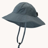 Patagonia Kid's Trim Brim Hat in a plume grey. A wide range of Patagonia for kids and adults are available at Babipur.