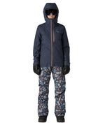 Patagonia Women's Insulated Powder Town Jacket in a Smolder Blue with Dulse Mauve colour.