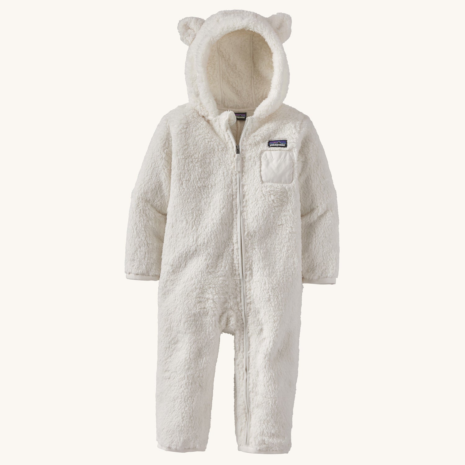 Patagonia Little Kids Furry Friends Bunting - Birch White