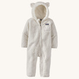 Patagonia Little Kids Furry Friends Bunting - Birch White
