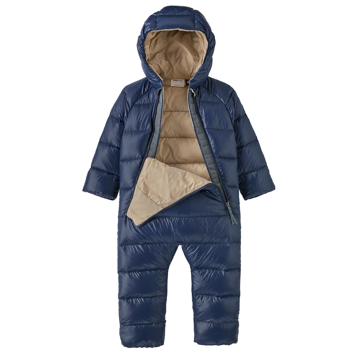 Unzipped Patagonia Little Kids Hi-Loft Down Sweater Bunting Snow Suit.