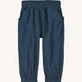 The Patagonia Little Kids Outdoor Everyday Pants in a Tidepool Blue colour on a plain background.