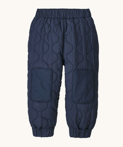 Patagonia Little Kids Quilted Puff Joggers in a new navy colour. 