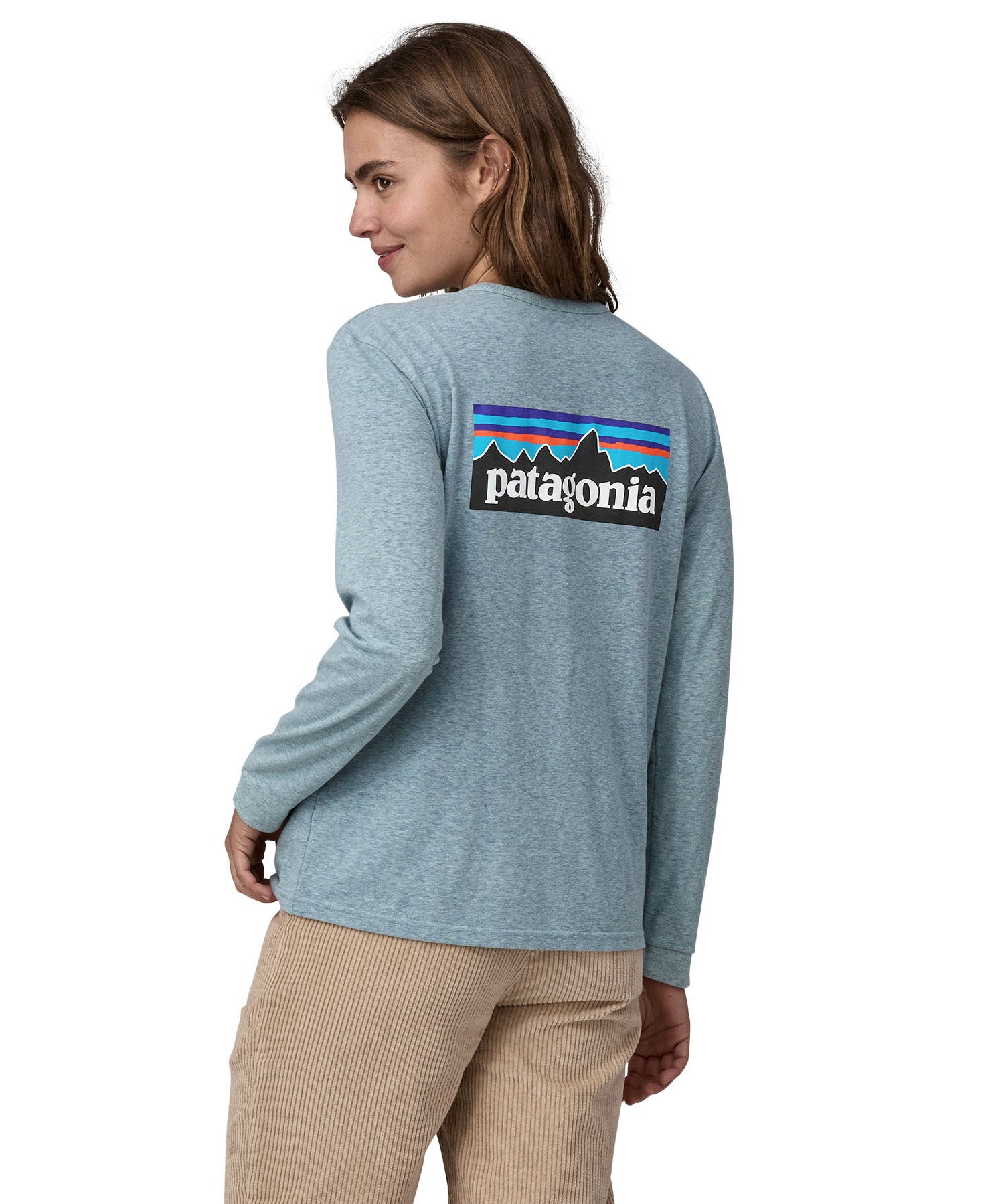 Patagonia thermal blue colour long sleeve top style