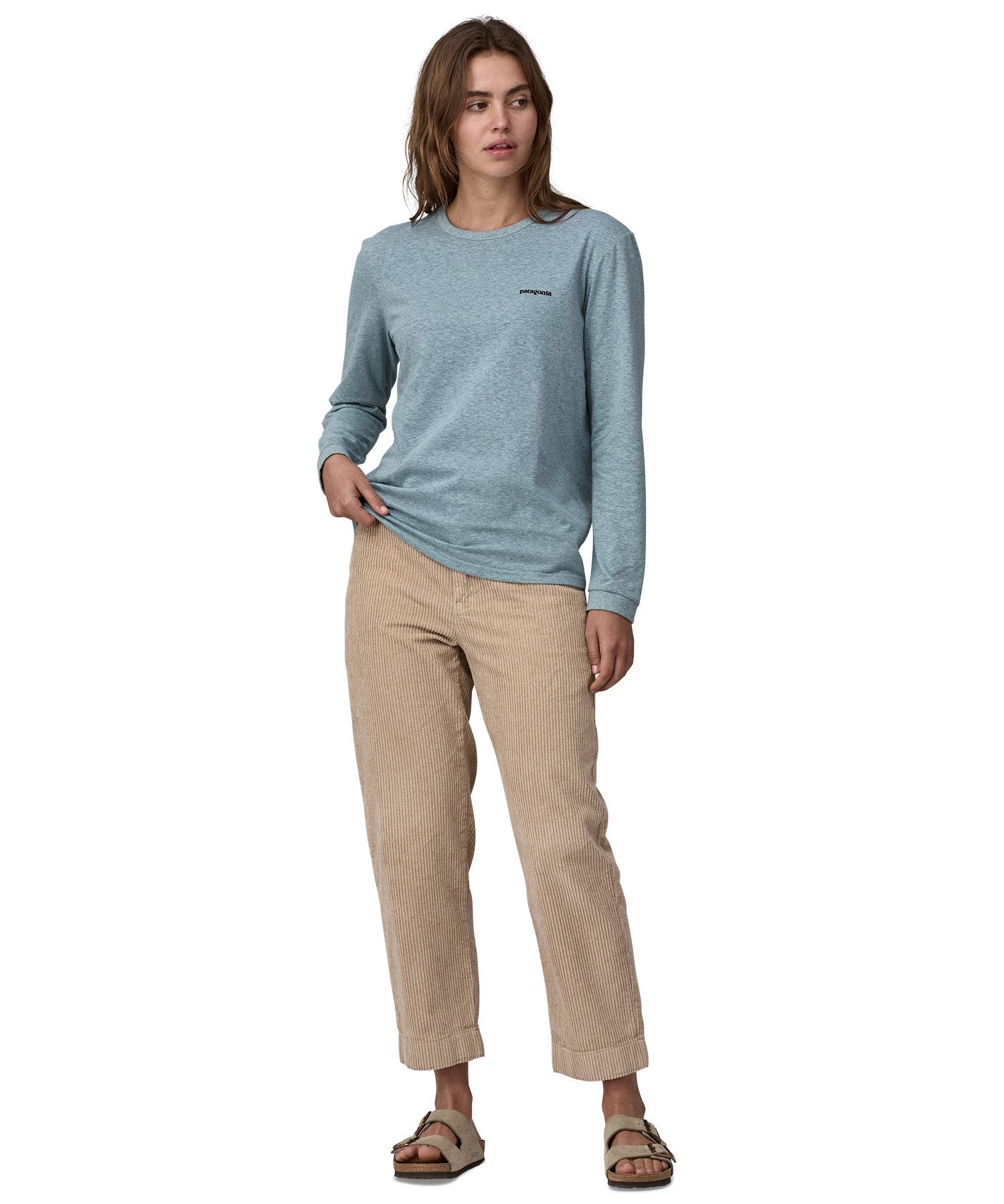 Patagonia thermal blue colour long sleeve top style