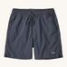 The Patagonia Men's baggies 6 inch beach shorts in smolder blue