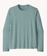 Patagonia men's long sleeved capilene cool daily shirt blue sage x-dye.