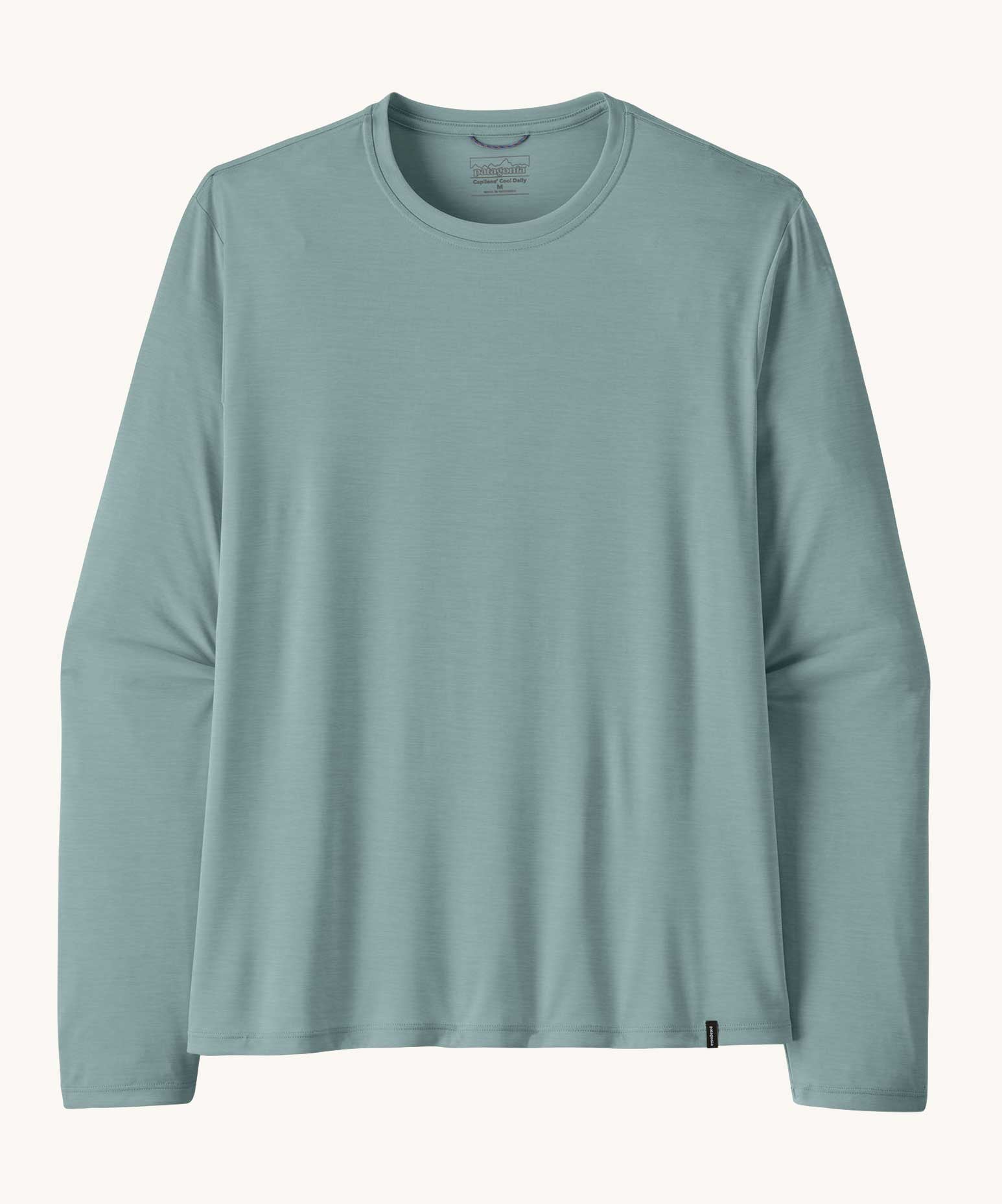 Patagonia men's long sleeved capilene cool daily shirt blue sage x-dye.