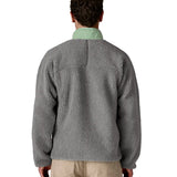 Patagonia Men’s Classic Retro-X Fleece Jacket Forever Grey back view showing high-pile fleece texture and relaxed fit