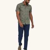 Patagonia Men's Go To Shirt - High Hopes Geo / Salamander Green