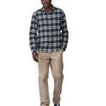 Patagonia men's lightweight flannel shirt in a new navy colour way 