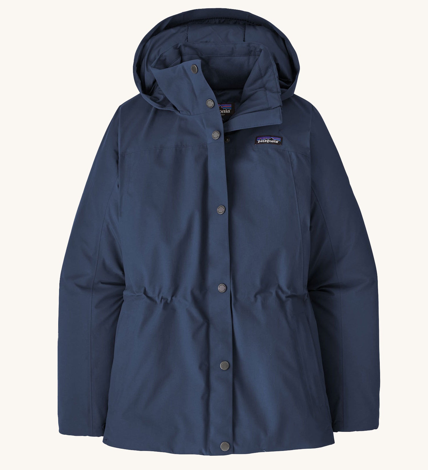 A Patagonia Women's Off Slope Jacket in a new navy colour on a plain background.