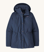 A Patagonia Women's Off Slope Jacket in a new navy colour on a plain background.