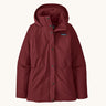 Patagonia off slope womens carmine red jacket with a brand logo