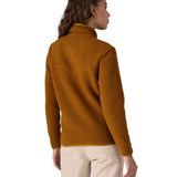 Patagonia retro pile fleece brown colour on back detail