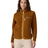 Patagonia retro pile fleece brown colour on front detail