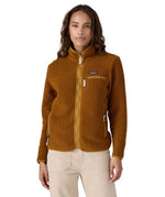Patagonia retro pile fleece brown colour on front detail