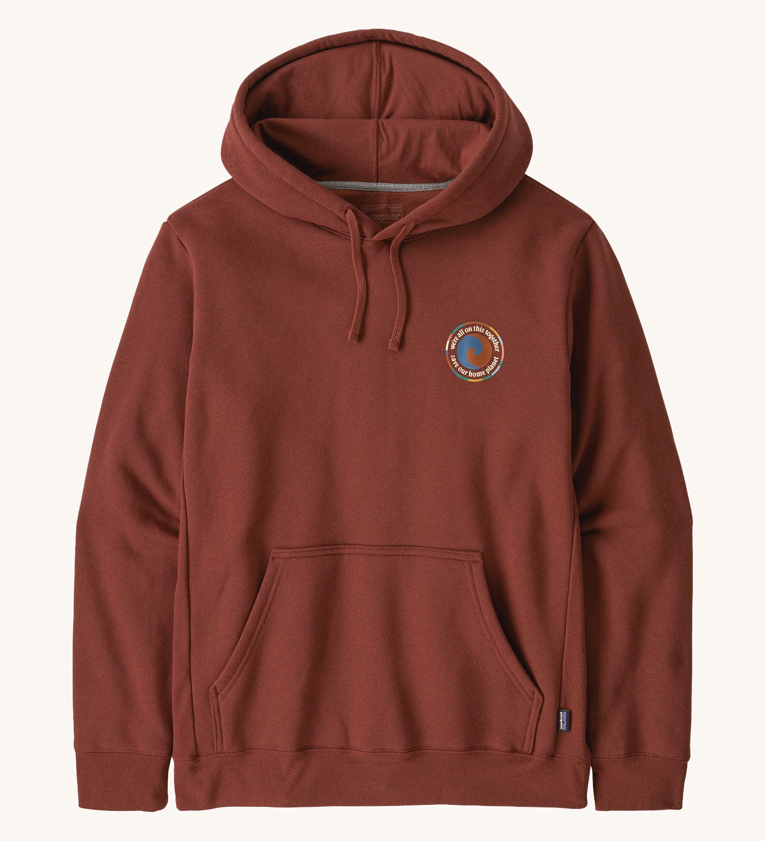 Patagonia unity Fitz mens hoodie in dried vanilla available at Babipur. 