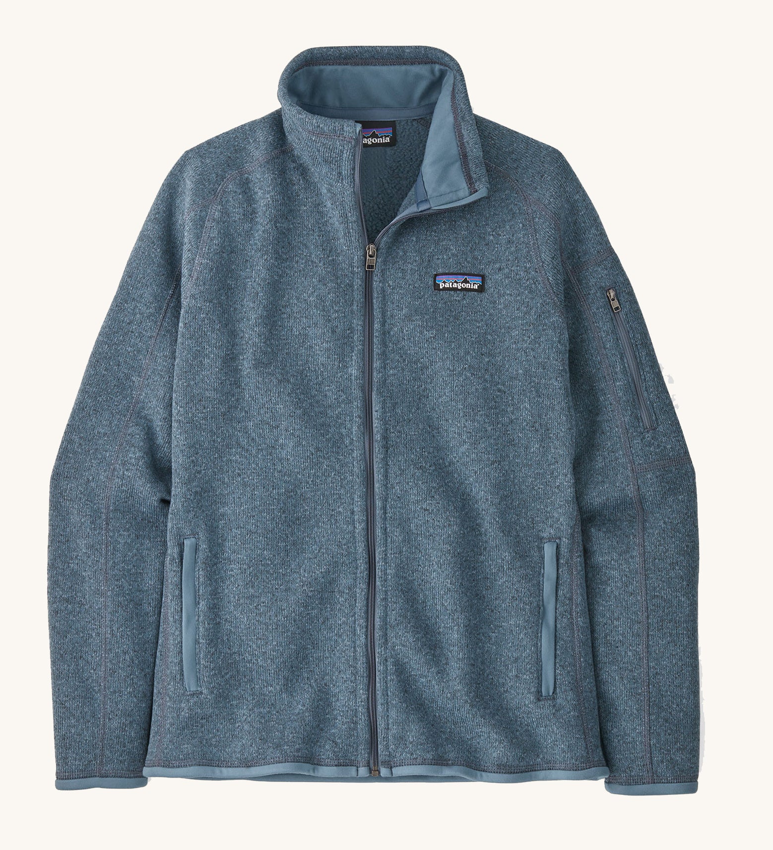 Patagonia Women's Better Sweater Jacket Utility Blue on a plain background