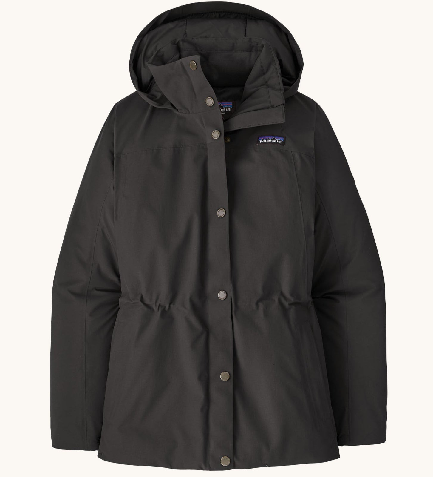 Patagonia off slope womens Black jacket with a brand logo