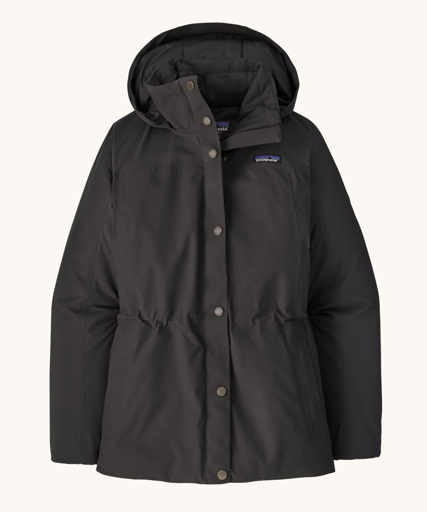 Patagonia off slope womens Black jacket with a brand logo