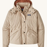 Patagonia Women's Downdrift Jkt Oar Tan on a plain background
