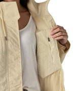 Patagonia women's skysail jacket in a natural colour inside pocket detail