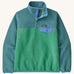 Patagonia Women's Lightweight Synchilla Snap-T Fleece in a Heartleaf Green colour. 