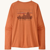 Patagonia Women's Long Sleeved Capilene Cool Shirt - '73 Skyline / Rock Melon X-Dye