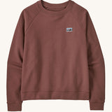 A Patagonia Women's Regenerative Cotton Essential Top in a Dulse Mauve colour on a plain background. 