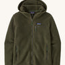  Patagonia Women's Retro Pile Hoody Pine Needle Green on a plain background