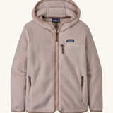  Patagonia Women's Retro Pile Hoody Shroom Taupe on a plain background