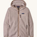  Patagonia Women's Retro Pile Hoody Shroom Taupe on a plain background
