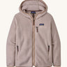  Patagonia Women's Retro Pile Hoody Shroom Taupe on a plain background