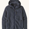  Patagonia Women's Retro Pile Hoody Smolder Blue on a plain background. 